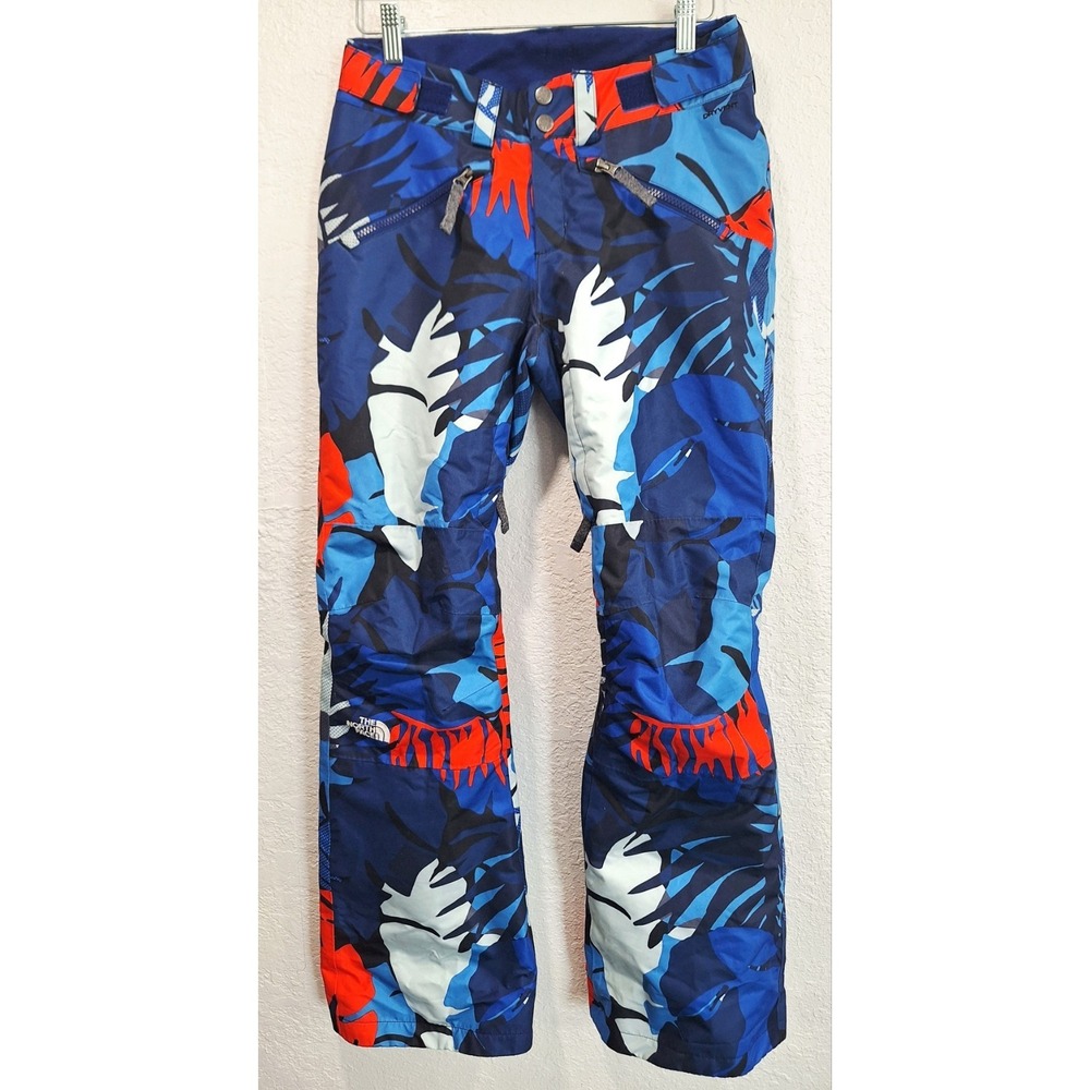 The North Face Womens DryVent Insulated Ski Snowboard Pants Blue Tropical XS